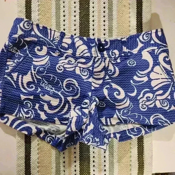 Lilly Pulitzer Walsh Short Spectrum‎ Blue Tide Pool Size 4 - Picture 1 of 3